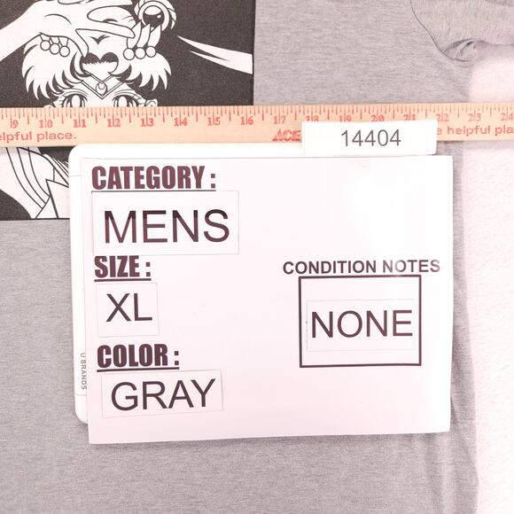 Sailor Moon Anime Graphic Short Sleeve Crew Neck T Shirt Mens Size XL Gray - Picture 7 of 9